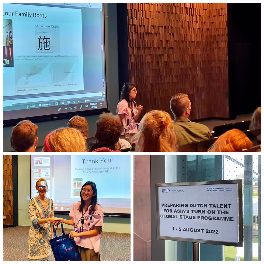 Clara Khoo as guest speaker at NUS Talk, 2 August 2022